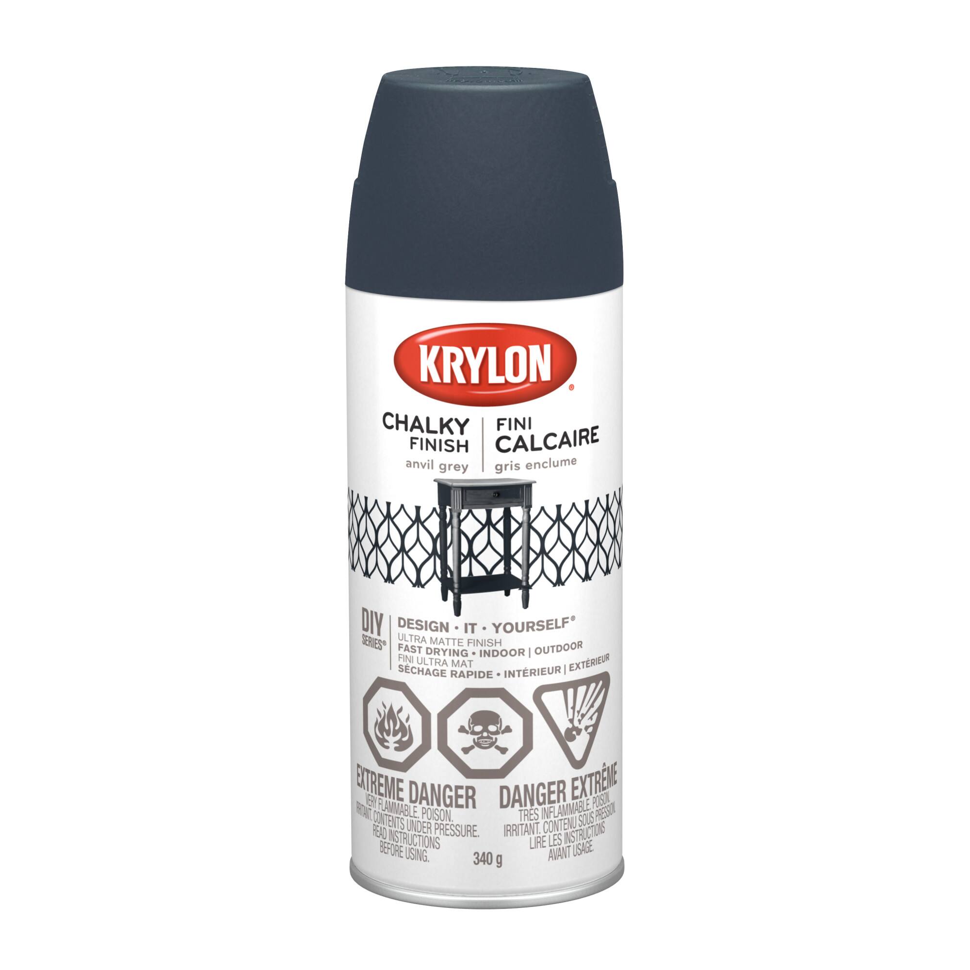 Krylon® Chalky Finish 12oz. Anvil Gray Spray Paint